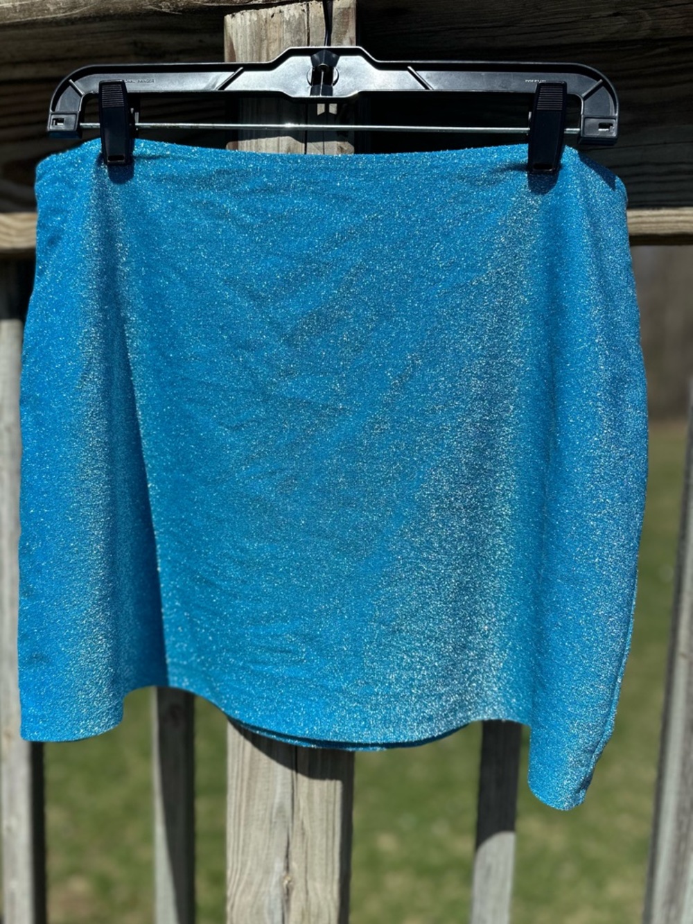 PINK Victoria's Secret Sparkling Teal Swim Coverup Skirt